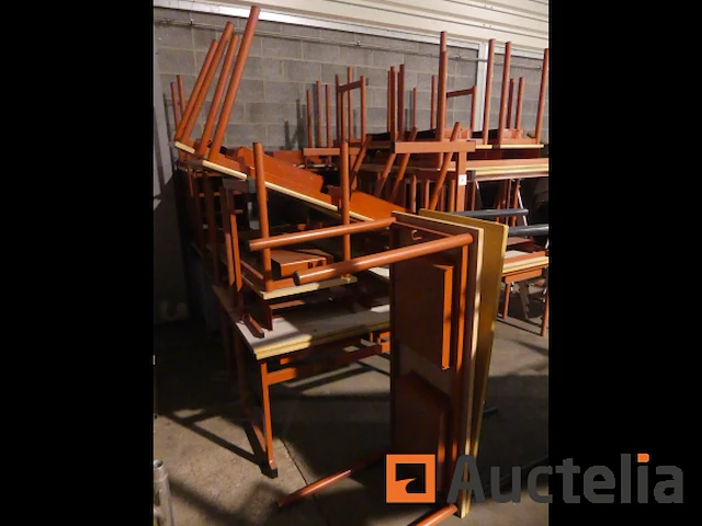 School meubilair; banken, stoelen - afbeelding 6 van  7