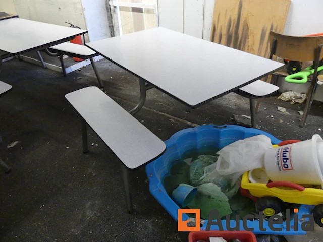 Schoolbank en kantinetafel - afbeelding 2 van  14