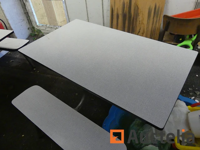 Schoolbank en kantinetafel - afbeelding 4 van  14