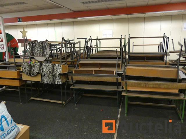 Schoolbank en kantinetafel - afbeelding 1 van  14
