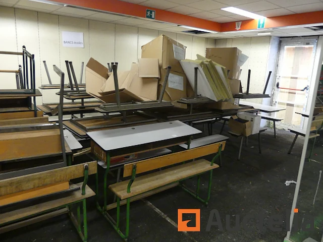 Schoolbank en kantinetafel - afbeelding 7 van  14