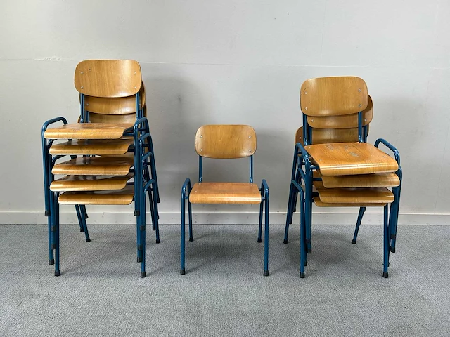 Schoolstoel - canteen chair (10x) - afbeelding 1 van  3