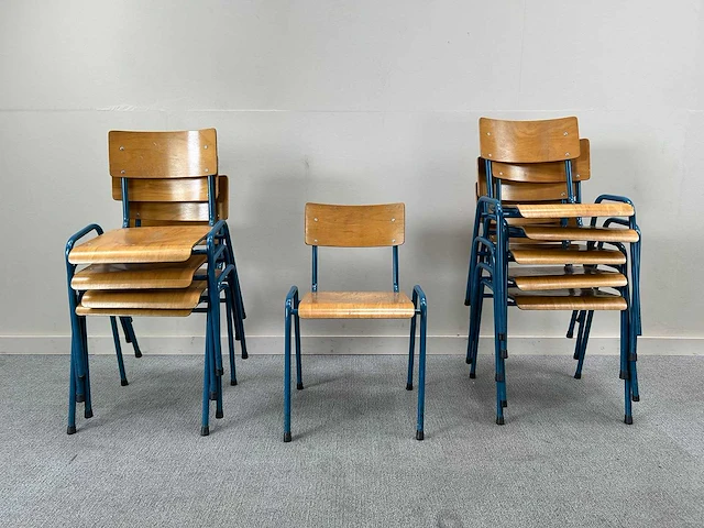 Schoolstoel - canteen chair (10x) - afbeelding 1 van  4