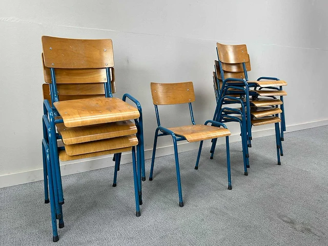 Schoolstoel - canteen chair (10x) - afbeelding 3 van  4