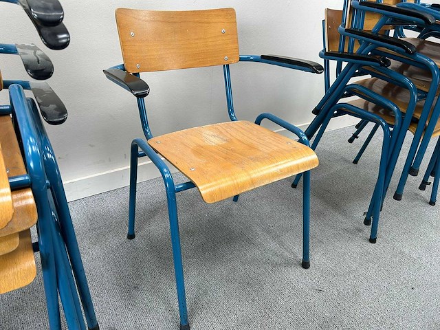 Schoolstoel - canteen chair (10x) - afbeelding 2 van  3