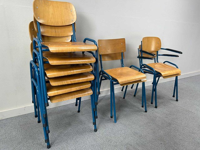 Schoolstoel - canteen chair (10x) - afbeelding 2 van  3