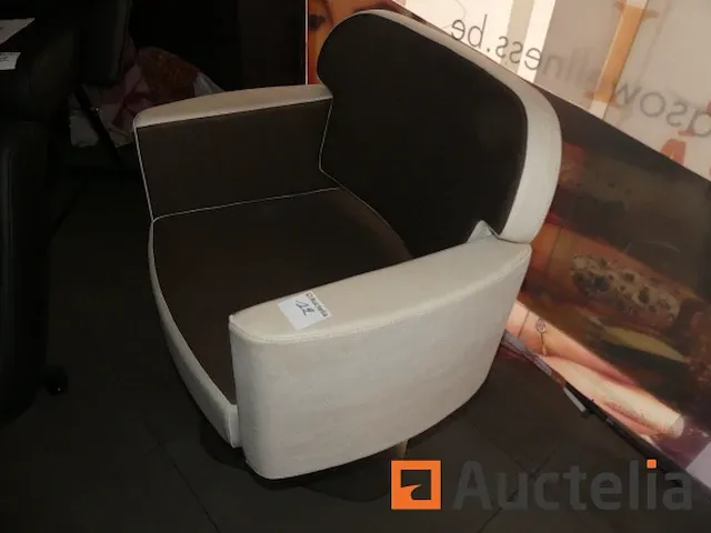 Schoonheidssalon en kapper zetels + vloerlamp - afbeelding 1 van  8