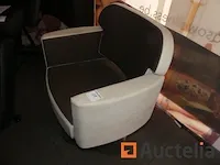 Schoonheidssalon en kapper zetels + vloerlamp - afbeelding 1 van  8