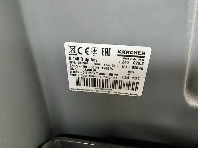 Schrob-zuigmachine kärcher professional b 150 r - afbeelding 7 van  17