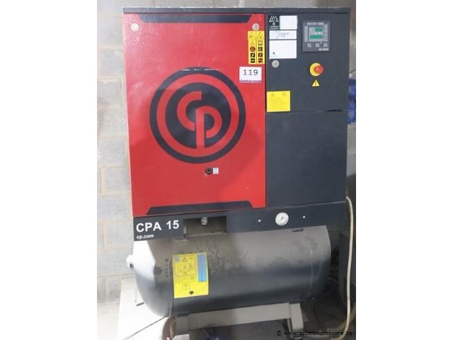 Schroefcompressor chicago pnaumatic 15, 15pk/10bar, met luchtdroger pneumatech - afbeelding 2 van  4