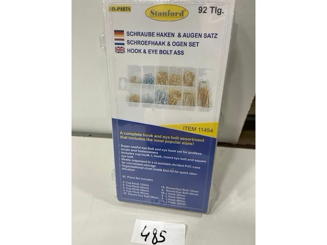 Schroefhaak en ogen set 92 dlg - afbeelding 3 van  3