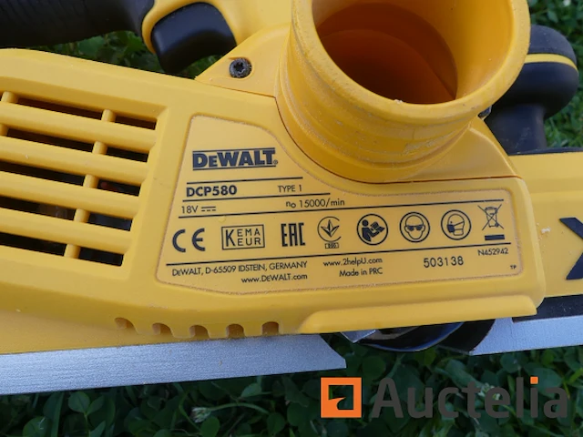 Schroefmachine dewalt dcd796, schroefmachine impact dewalt dcf 887, schaafmachine complete kit dewalt dcp580 - afbeelding 7 van  8