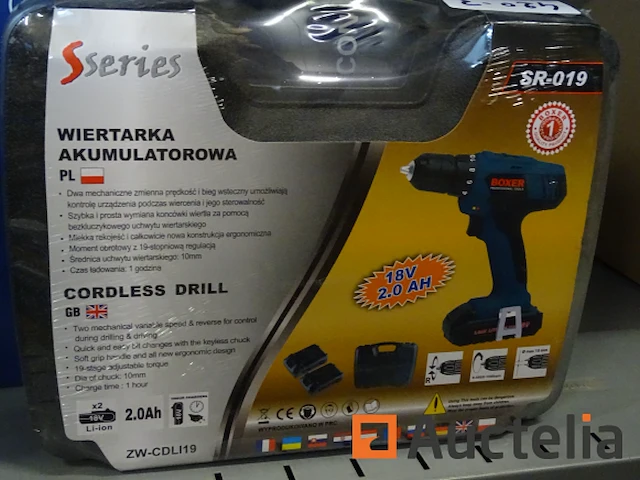 Schroefmachine draadloos 18v in de boxer sr-019 doos - afbeelding 1 van  6