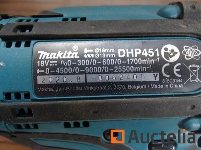 Schroefmachine draadloos makita dhp451 - afbeelding 4 van  4