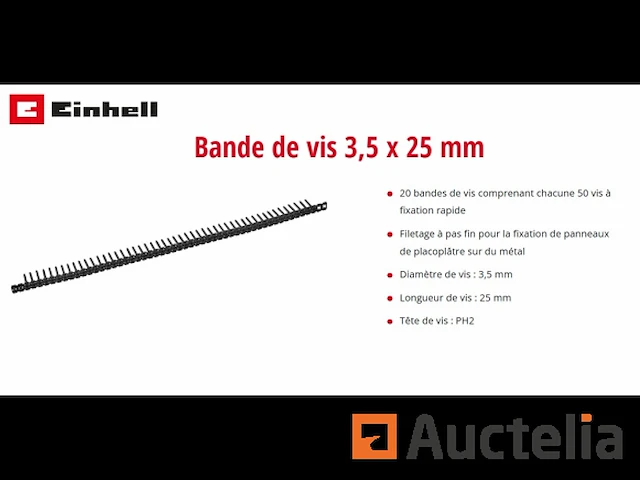 Schroefstrip 3,5 x 25 mm (1000 schroeven) voor einhell gyproc - afbeelding 1 van  6