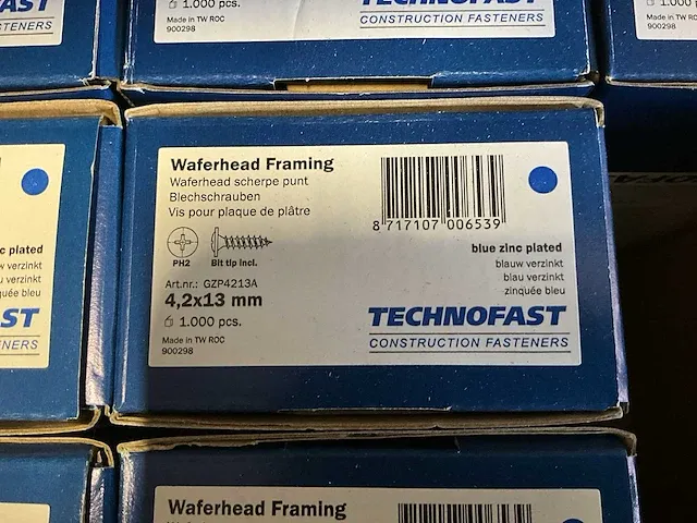 Schroeven technofast 4,2x13mm - gipsvezelplaatschroeven 3.9x55mm - afbeelding 13 van  14