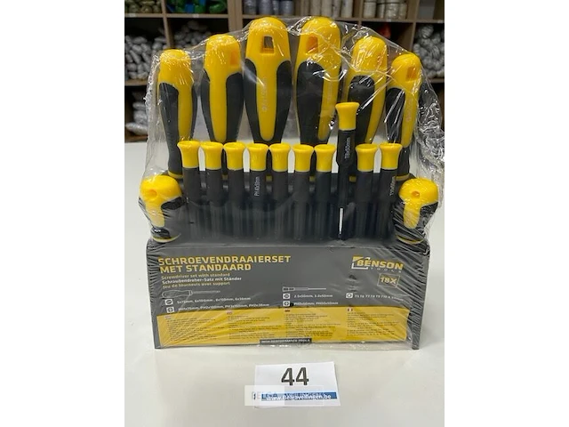 Schroevendraaierset 18 dlg in opbergrek - afbeelding 1 van  3