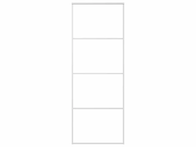 Schuifdeur - aluminium 76x205 cm wit - afbeelding 3 van  6