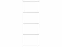 Schuifdeur - aluminium 76x205 cm wit - afbeelding 3 van  6
