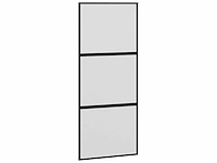Schuifdeur - zwart - gehard glas - aluminium - afbeelding 3 van  9