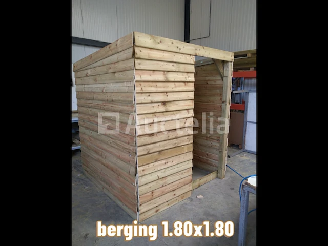 Schuilhut 1,80x1,80 met voorwand - afbeelding 1 van  4