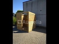 Schuilhut 1,80x1,80 met voorwand - afbeelding 3 van  4