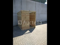Schuilhut 1,80x1,80 met voorwand - afbeelding 4 van  4