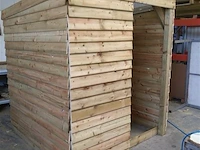 Schuilhut 1,80x1,80 met voorwand - afbeelding 1 van  4