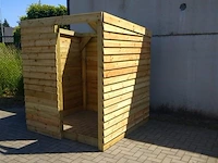 Schuilhut 1,80x1,80 met voorwand - afbeelding 4 van  4