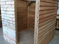 Schuilhut 1,80x1,80 met voorwand - afbeelding 2 van  4