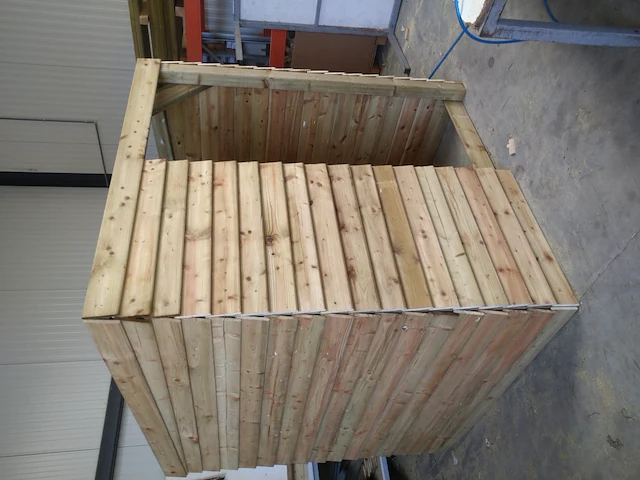 Schuilhut 1,80x1,80 met voorwand - afbeelding 1 van  4