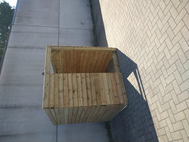 Schuilhut 1,80x1,80 met voorwand - afbeelding 3 van  4