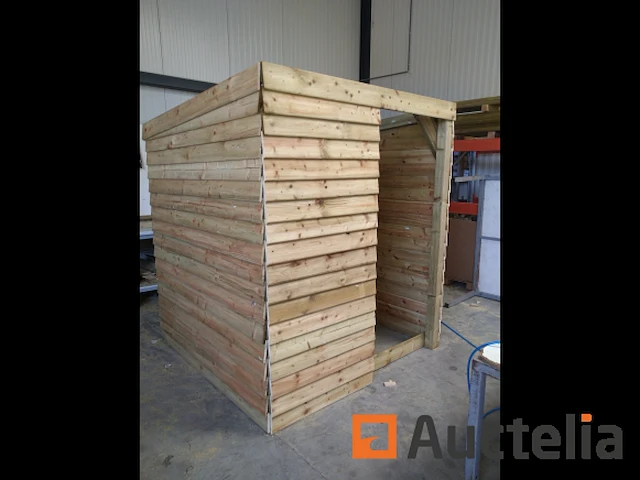 Schuilhut 1,80x3,60 met voorwand - afbeelding 1 van  4