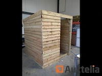 Schuilhut 1,80x3,60 met voorwand - afbeelding 1 van  4