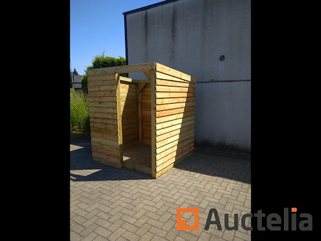 Schuilhut 1,80x3,60 met voorwand - afbeelding 3 van  4