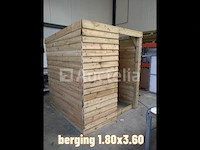 Schuilhut 1,80x3,60 met voorwand - afbeelding 3 van  4