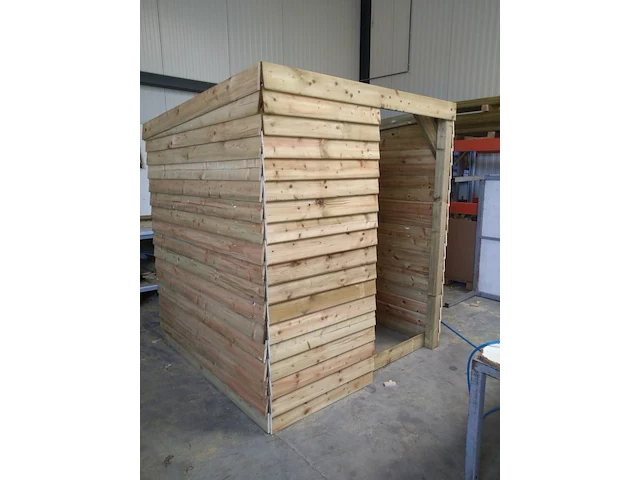 Schuilhut 1,80x3,60 met voorwand - afbeelding 1 van  4