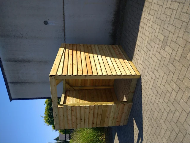 Schuilhut 1,80x3,60 met voorwand - afbeelding 4 van  4
