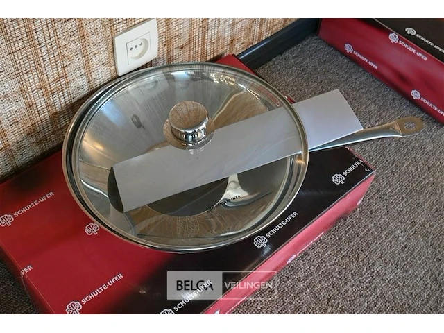 Schulte-ufer inductie wok pan ø 34cm - afbeelding 2 van  3
