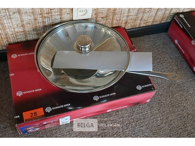 Schulte-ufer inductie wok pan ø 34cm - afbeelding 3 van  3