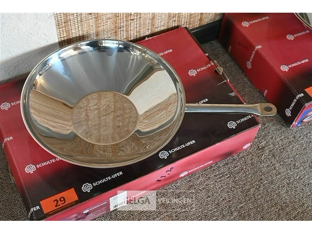 Schulte-ufer inductie wok pan ø 34cm - afbeelding 2 van  2