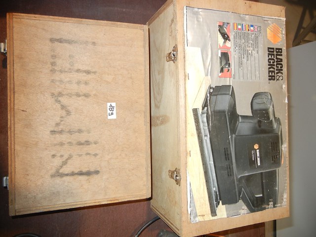 Schuurmachine en boormachine in doos - afbeelding 1 van  2