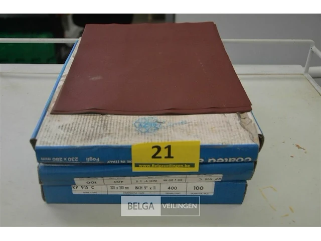 Schuurpapier 230x260mm 9 inch 400 grana - afbeelding 1 van  2