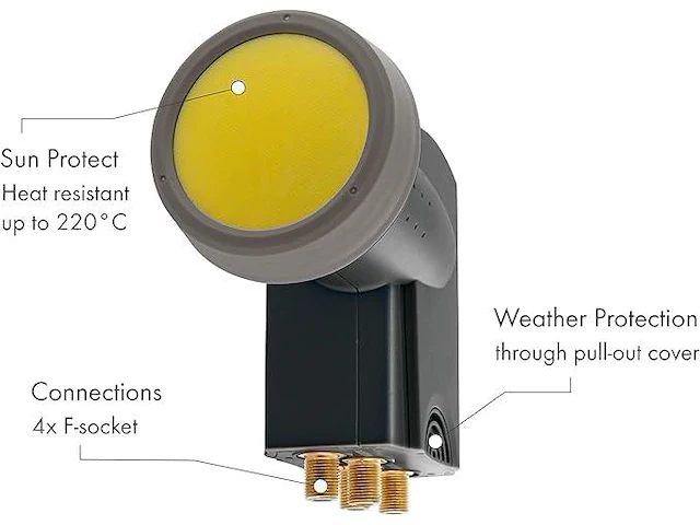 Schwaiger -371- quad lnb - afbeelding 2 van  3