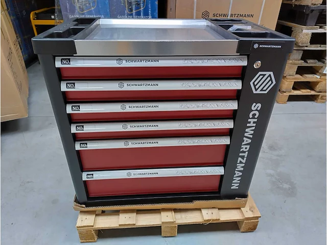 Schwarztmann gereedschapswagen 168 pcs - afbeelding 1 van  11