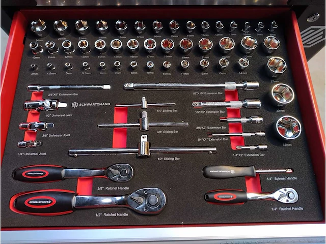 Schwarztmann gereedschapswagen 168 pcs - afbeelding 7 van  11