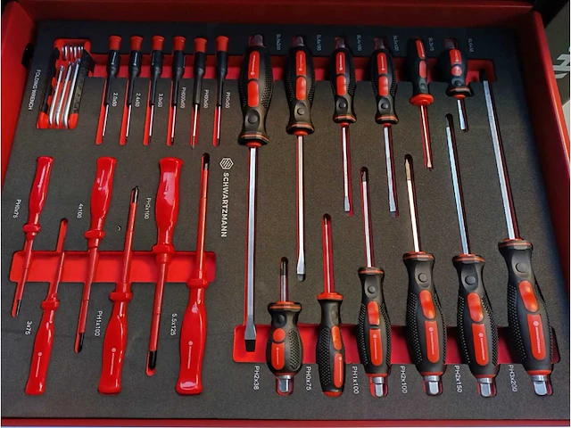 Schwarztmann gereedschapswagen 168 pcs - afbeelding 9 van  11