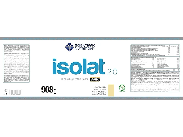 Scientiffic nutrition isolat 2.0 vanille - afbeelding 2 van  2