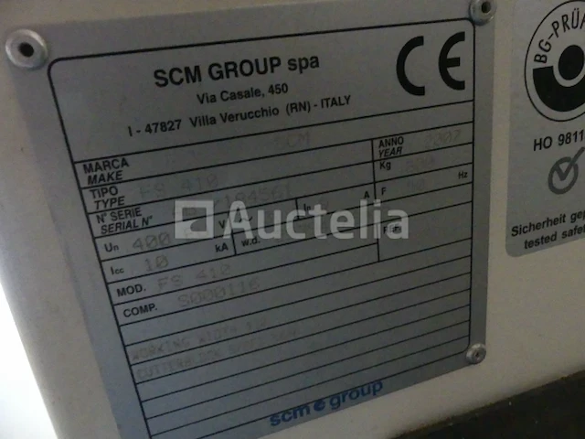 Scm fs410 jointer/schaafmachine/boormachine - afbeelding 4 van  13