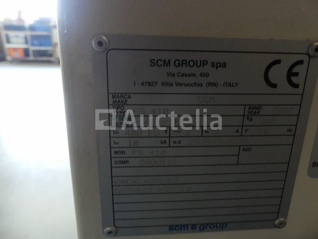 Scm fs410 jointer/schaafmachine/boormachine - afbeelding 8 van  13